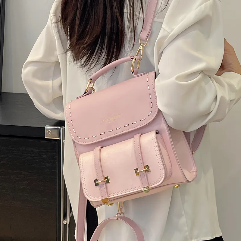 Yalu PU One Shoulder Crossbody Backpack Women's Multicolor-3