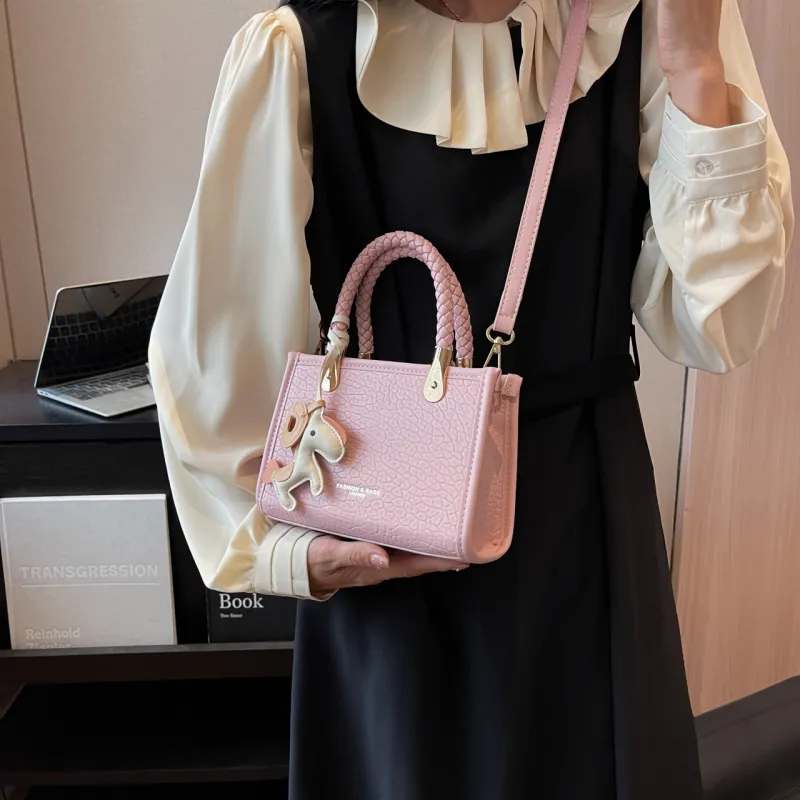 Yalu PU Handbag, Shoulder Bag, Crossbody Bag Women's Black/Pink/Green/Ecru-13