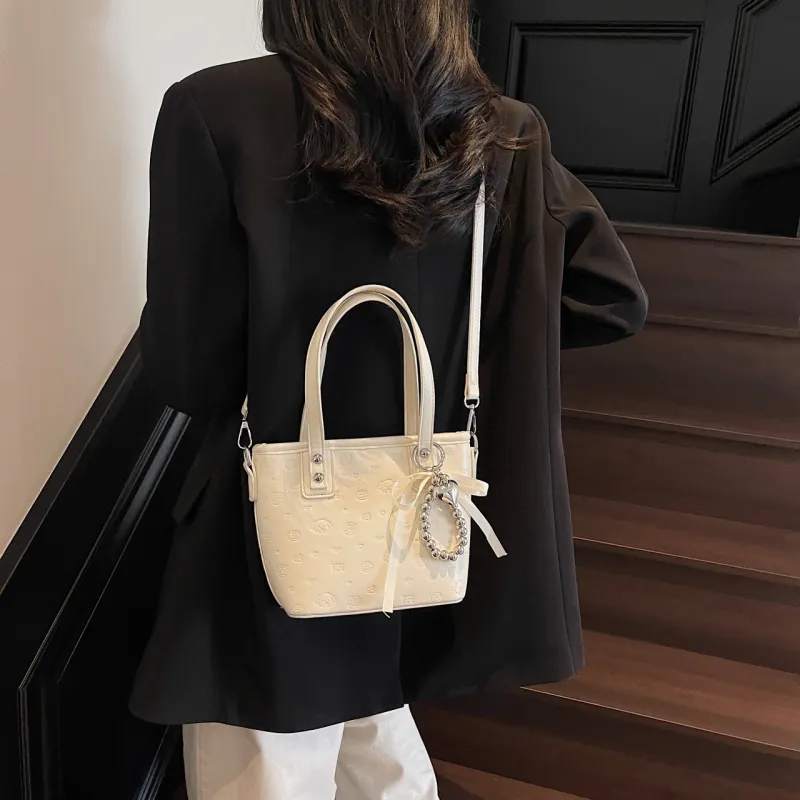 Yalu PU One Shoulder Handbag Women's Black/Pink/Blue/White-26