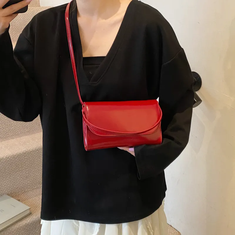 Yalu PU Handbag Women's Silver/Black/Red/Pink/White-20