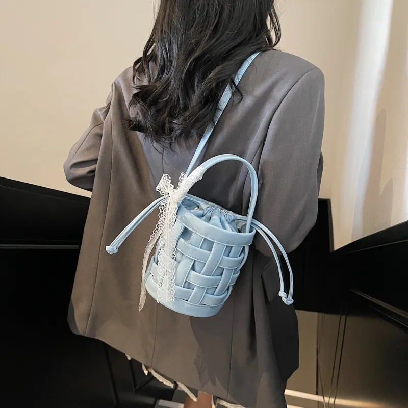 Yalu PU Shoulder Bag, Crossbody Bag, Handbag Regular Women's Black/Ecru/Blue/Silver/Pink-17