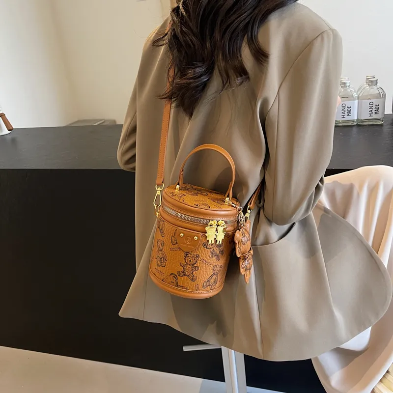Yalu PU Shoulder Bag, Crossbody Bag, Handbag Women's Black/Ecru/Brown/Pink-17