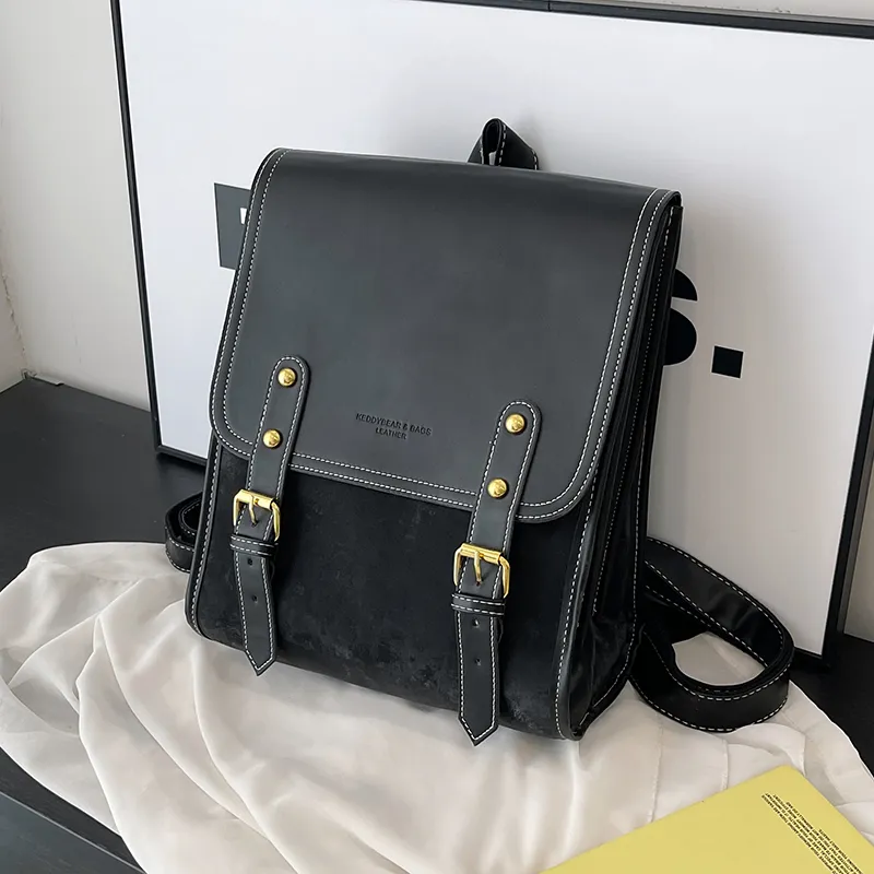 Yalu PU Backpack Women's Pink/Ecru/Silver/Black-22