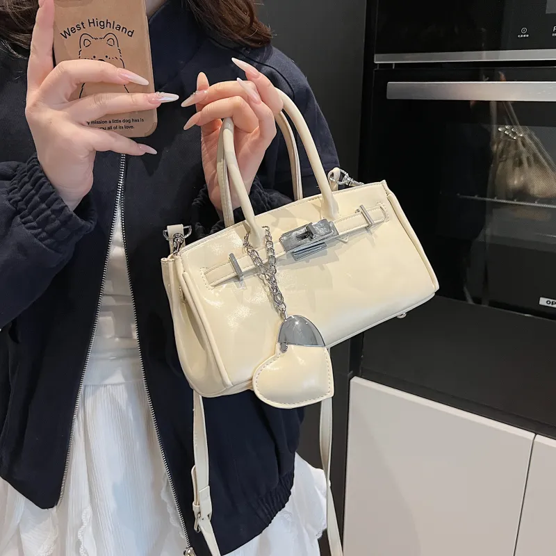 Yalu PU Handbag, Shoulder Bag, Crossbody Bag Women's White/Blue/Pink/Black-2