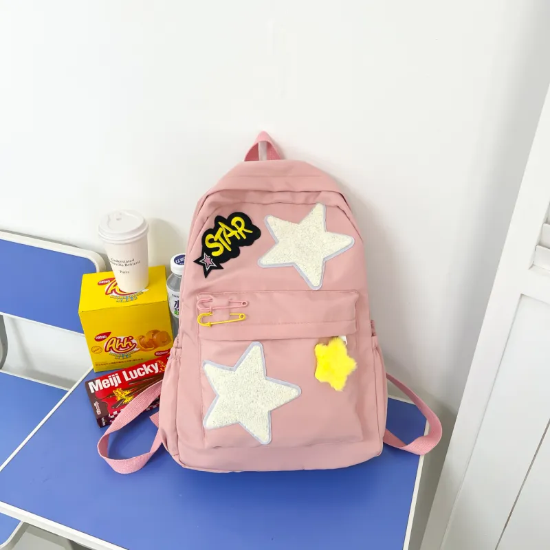 Yalu Nylon Backpack Women's Yellow/Green/Pink-15