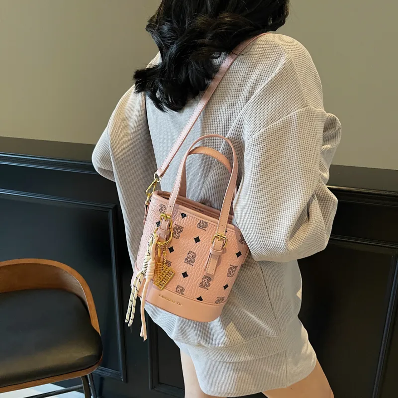 Yalu PU Shoulder Bag, Crossbody Bag, Handbag Women's Black/Ecru/Pink/Brown/Coffee-17