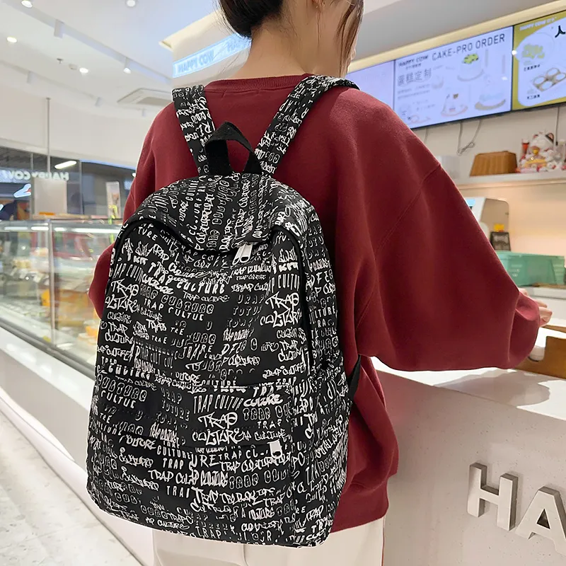 Yalu Nylon Backpack Unisex Multicolor-23