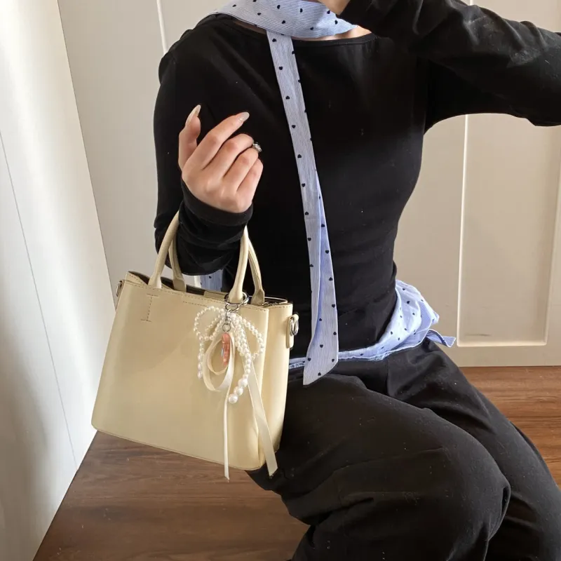 Yalu PU Shoulder Bag, Crossbody Bag, Handbag Women's Yellow/Black/Pink/Blue/White-3