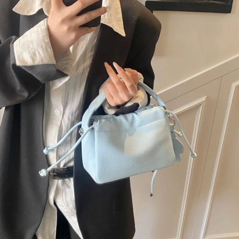 Yalu PU Handbag Regular Women's Black/Yellow/Pink/Light Blue/Ecru-24