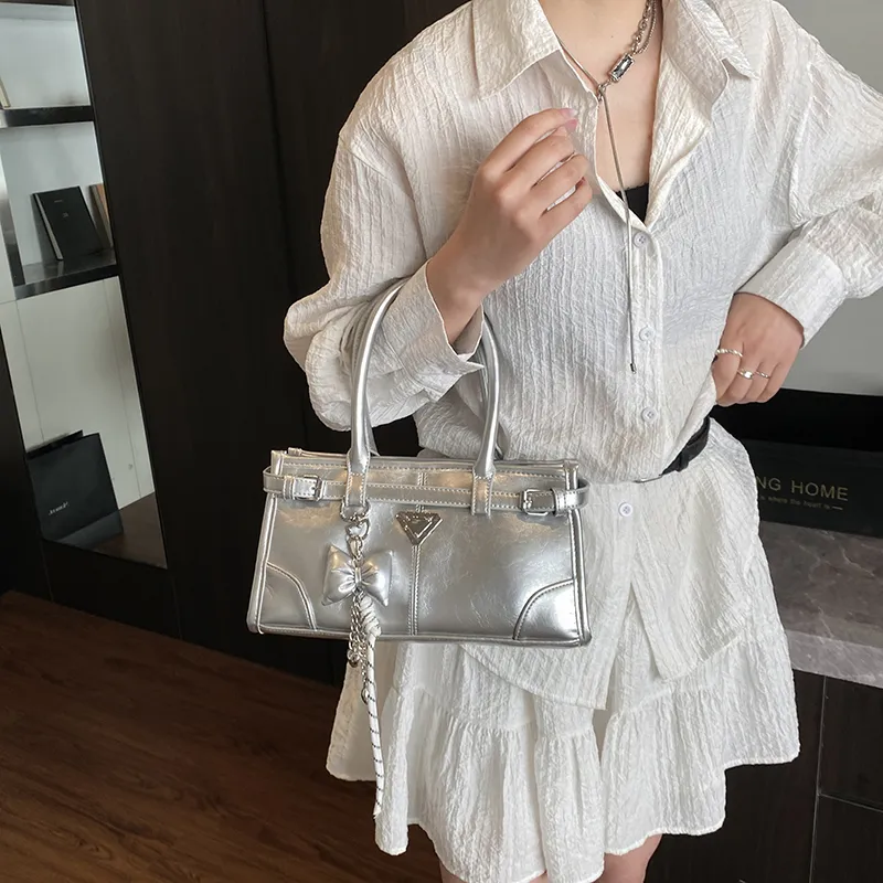 Yalu PU Crossbody Handbag Women's White/Silver/Pink/Blue/Black-9