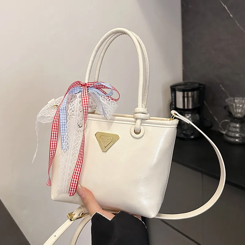 Yalu PU One Shoulder Handbag Women's Black/Blue/Ecru/Pink-16