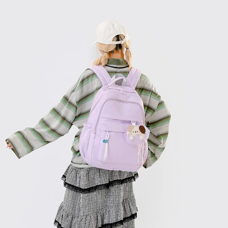 Yalu Polyester Backpack Unisex Multicolor-14