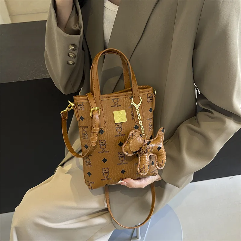 Yalu PU One Shoulder Handbag Women's Ecru/Pink/Brown/Coffee-16