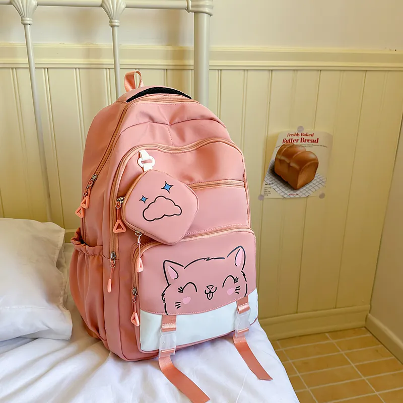 Yalu Nylon Backpack Unisex Multicolor-15