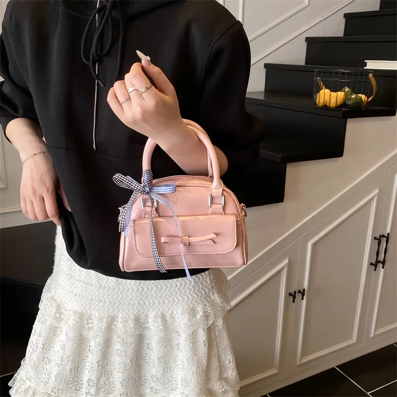Yalu PU Shoulder Bag, Crossbody Bag, Handbag Regular Women's Ecru/Red/Pink/Silver/Black-16