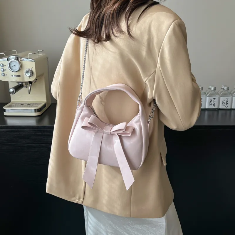 Yalu PU Shoulder Bag, Crossbody Bag, Handbag Regular Women's Silver/Black/Pink/White-18