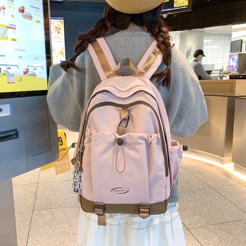 Yalu Nylon Backpack Unisex Multicolor-40