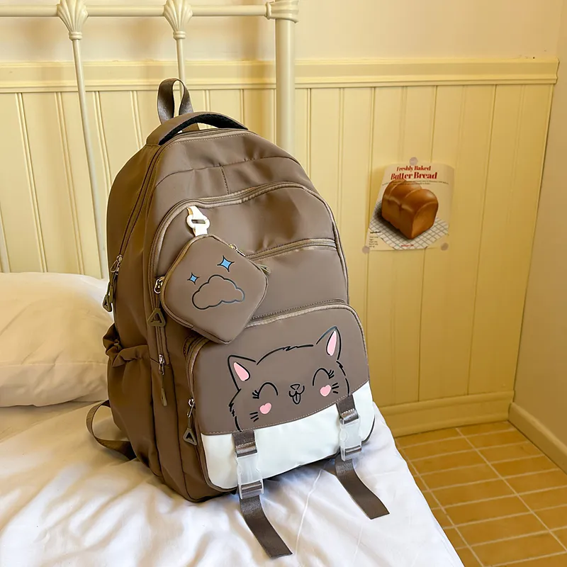 Yalu Nylon Backpack Unisex Multicolor-36