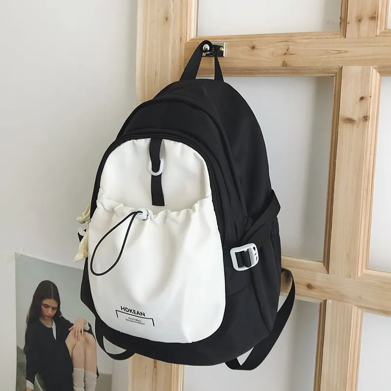Yalu Nylon Backpack Women's Black/Blue Pink/Red Orange/Blue Yellow-2