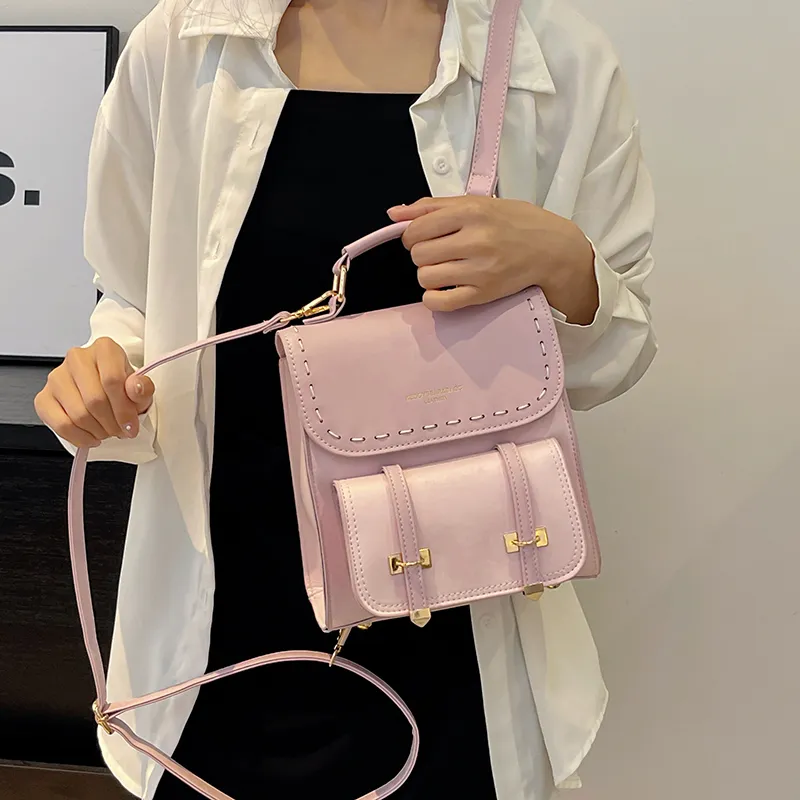 Yalu PU One Shoulder Crossbody Backpack Women's Multicolor-4