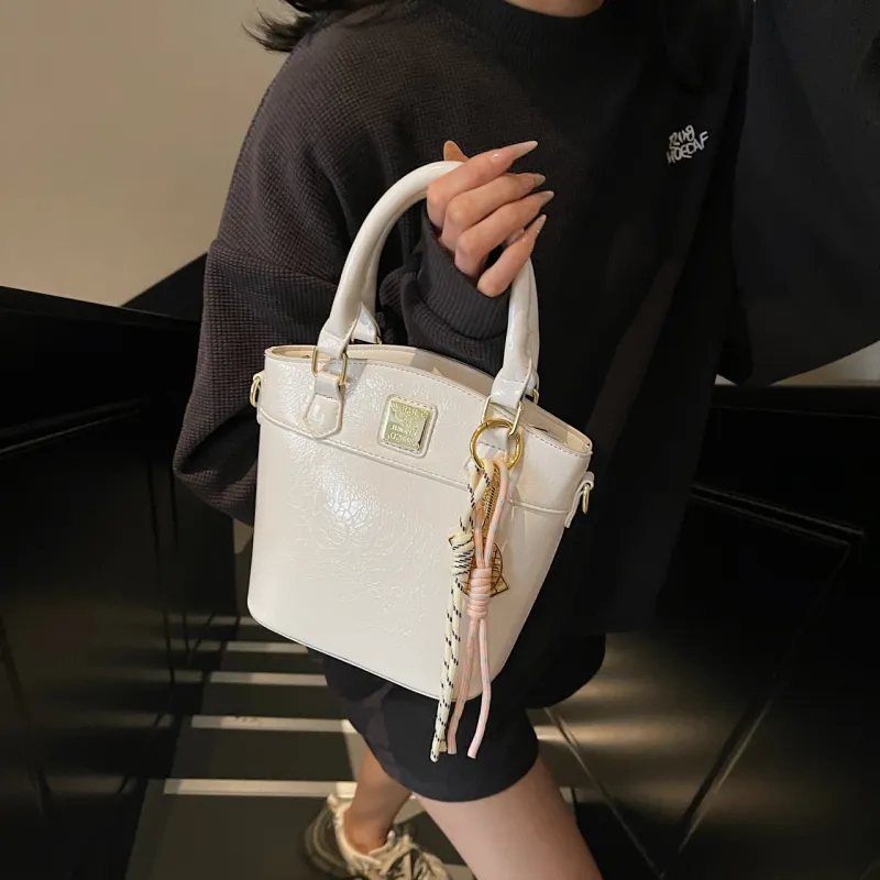 Yalu PU Handbag Regular Women's Black/White/Red/Pink-10