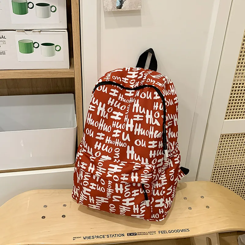 Yalu Nylon Backpack Unisex Multicolor-16