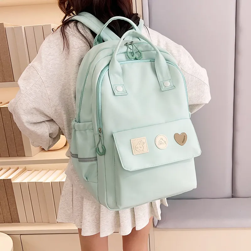 Yalu Nylon Backpack Unisex Multicolor-17
