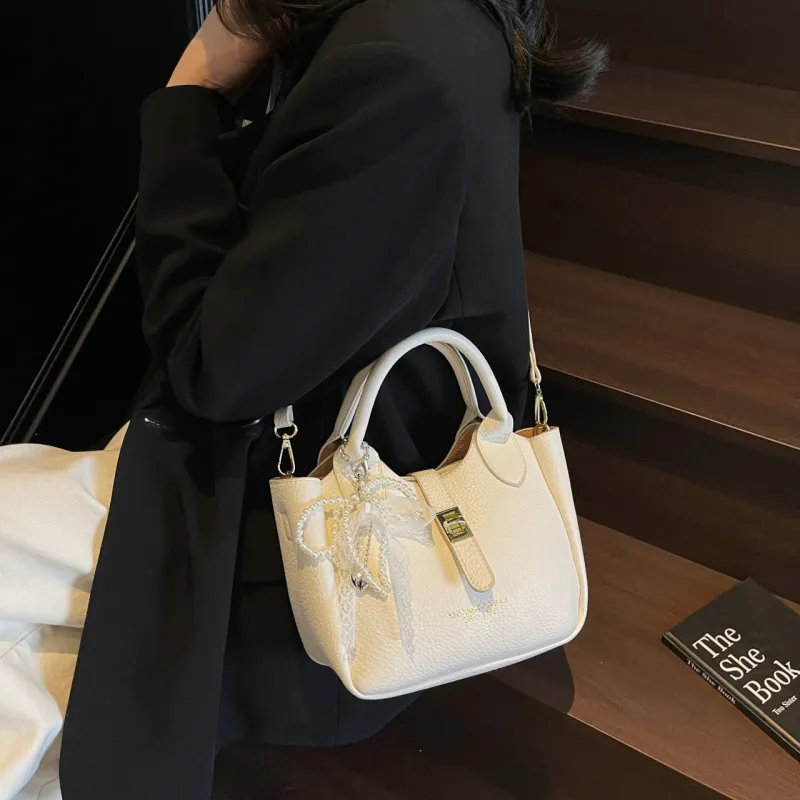 Yalu PU Shoulder Bag, Crossbody Bag, Handbag Women's Black/Ecru/Pink/Blue-13