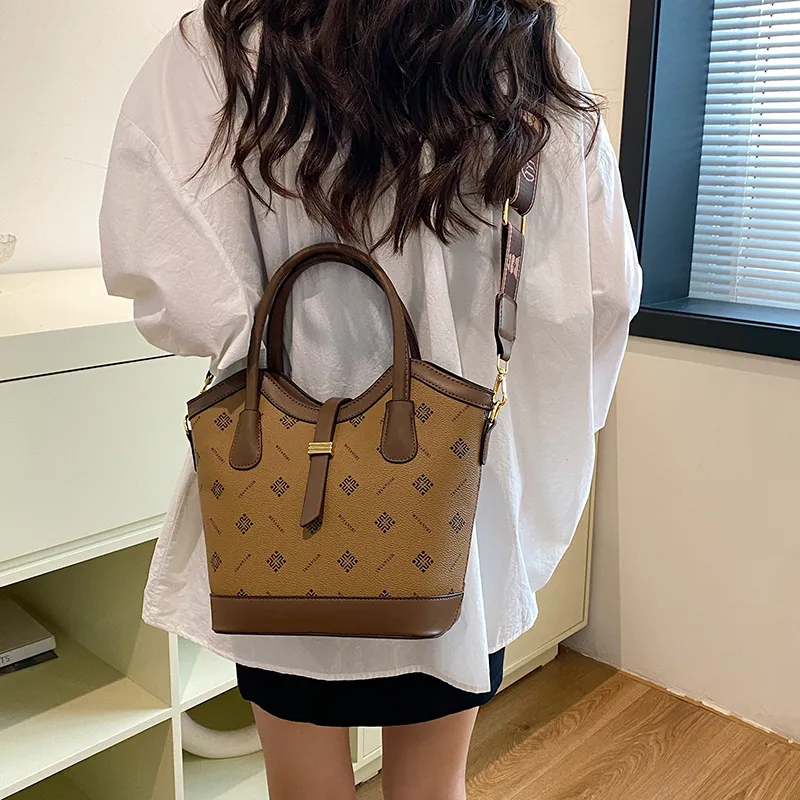 Yalu PU Handbag Regular Women's White/Yellow/Brown-13