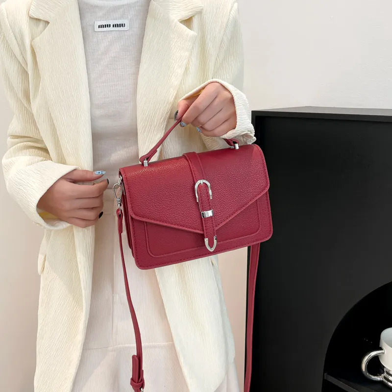 Yalu PU Handbag, Shoulder Bag, Crossbody Bag Regular Women's Black/White/Brown/Red/Khaki-24