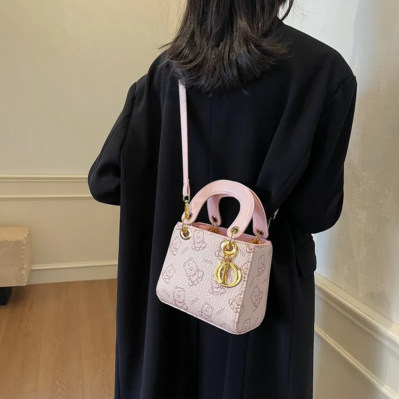 Yalu PU Handbag Regular Women's Black/Pink/Brown/Ecru-11