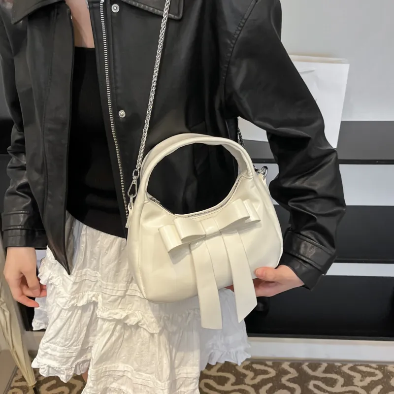 Yalu PU Shoulder Bag, Crossbody Bag, Handbag Regular Women's Silver/Black/Pink/White-26