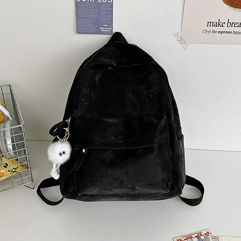 Yalu PU Backpack Regular Unisex White/Silver/Black/Blue/Pink-15