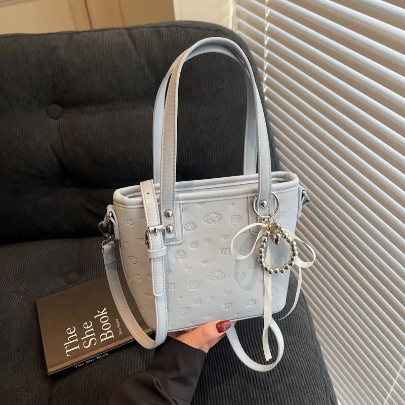 Yalu PU One Shoulder Handbag Women's Black/Pink/Blue/White-16