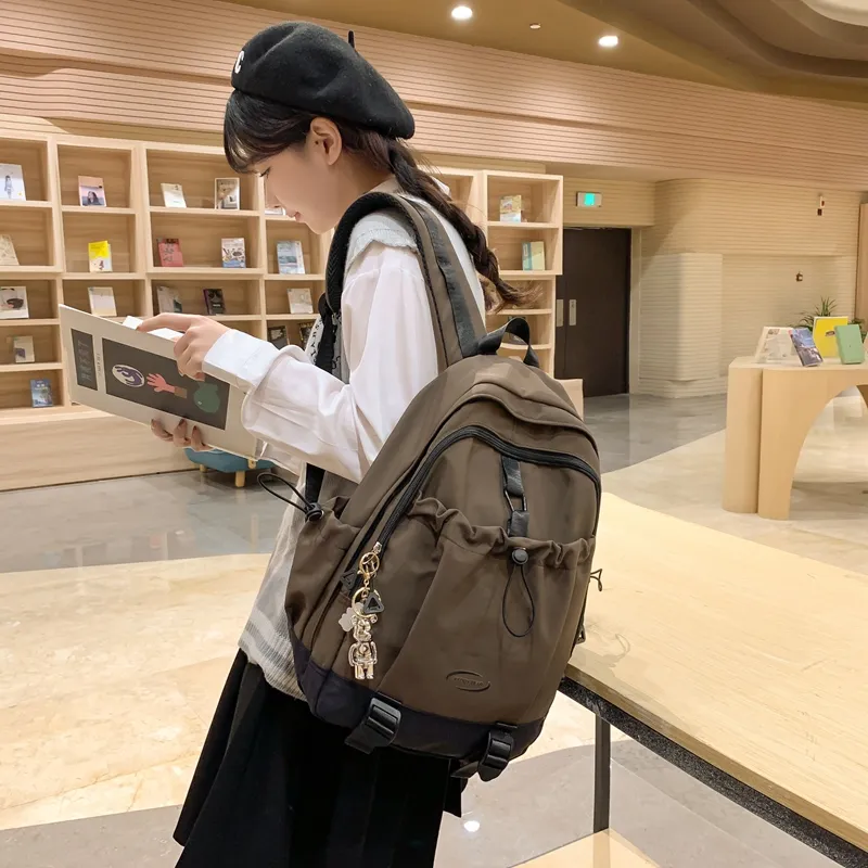 Yalu Nylon Backpack Unisex Multicolor-33