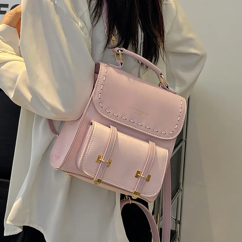 Yalu PU One Shoulder Crossbody Backpack Women's Multicolor-5