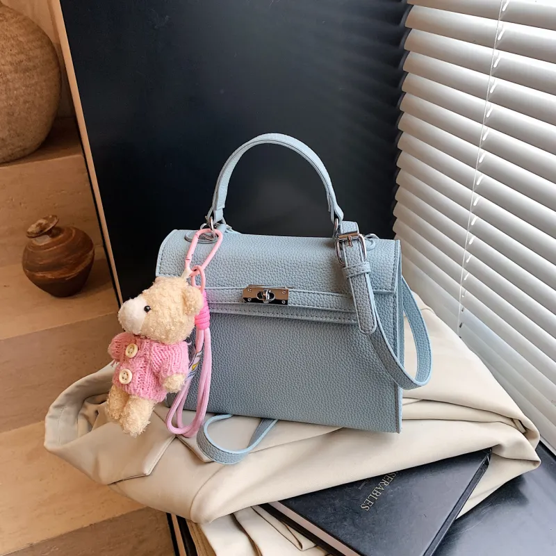 Yalu PU Handbag Regular Women's Black/Yellow/Blue-17
