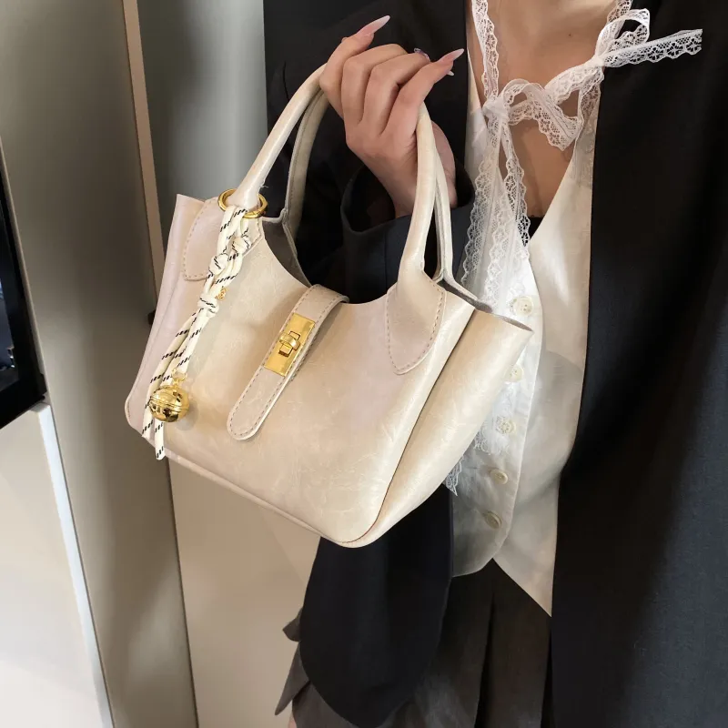 Yalu PU Shoulder Bag, Crossbody Bag, Handbag Regular Women's White/Pink/Black-4
