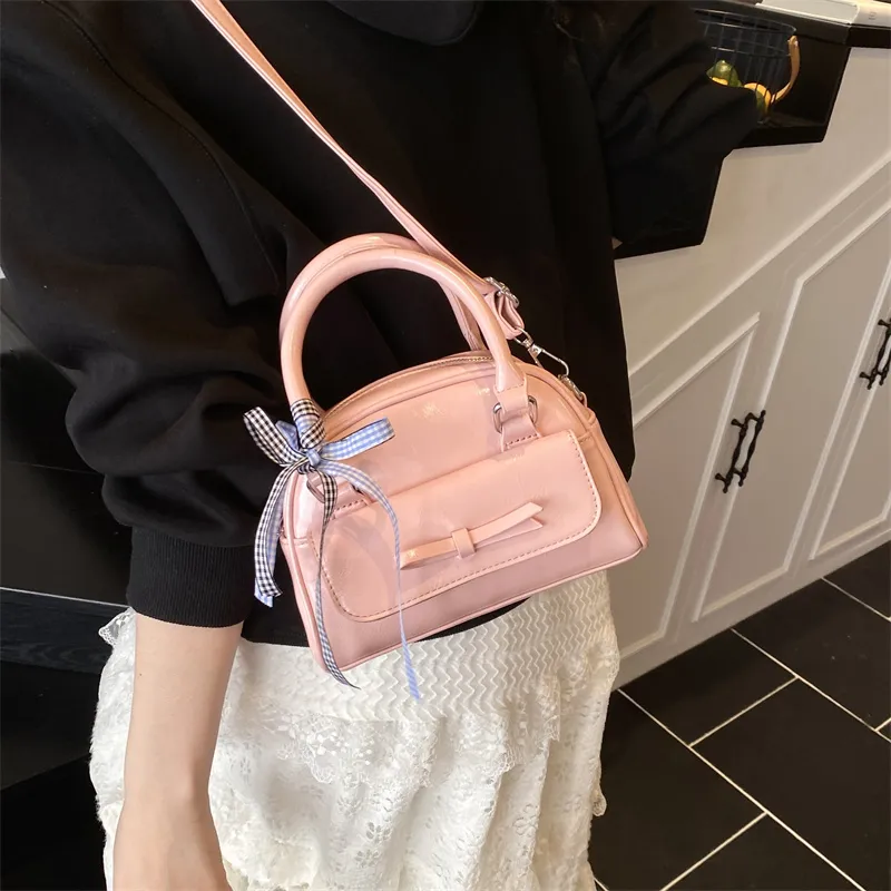 Yalu PU Shoulder Bag, Crossbody Bag, Handbag Regular Women's Ecru/Red/Pink/Silver/Black-19
