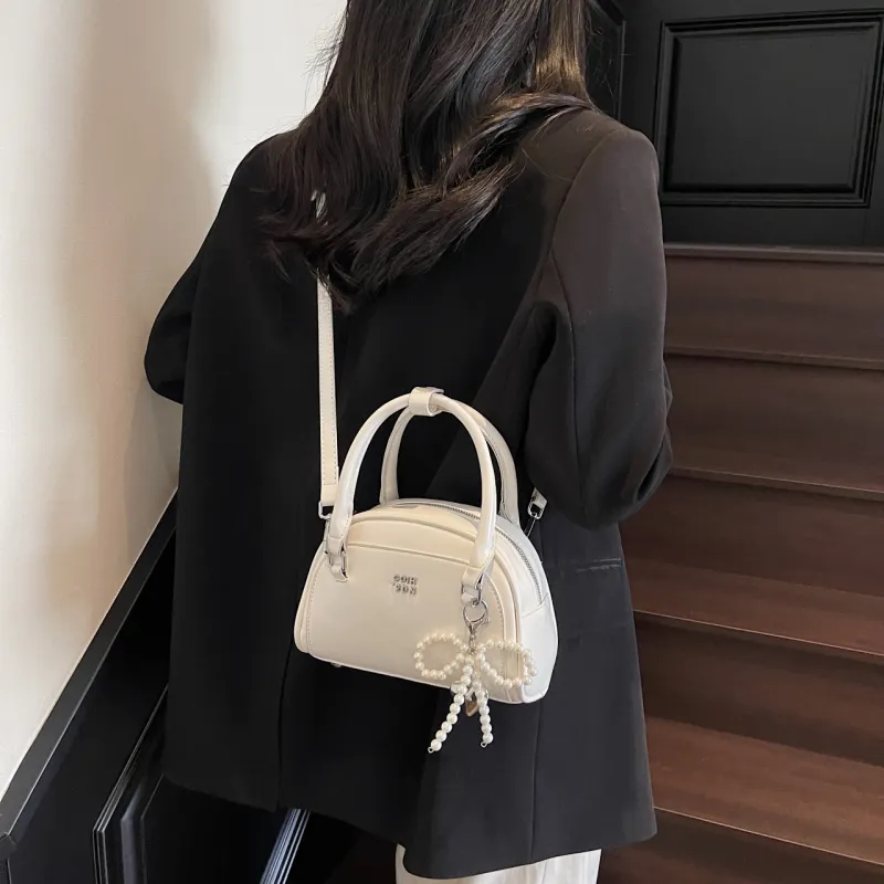 Yalu PU One Shoulder Handbag Women's Black/White/Pink/Blue-12