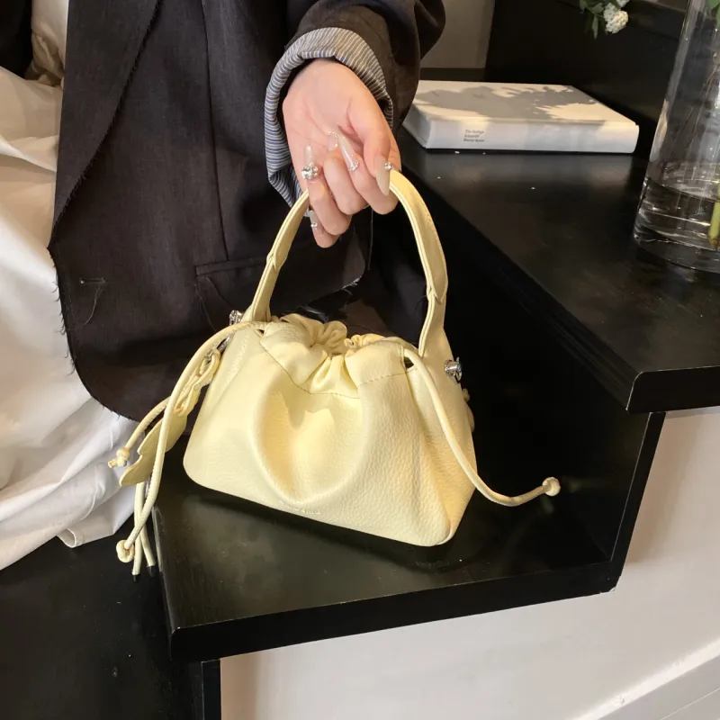 Yalu PU Handbag Regular Women's Black/Yellow/Pink/Light Blue/Ecru-9
