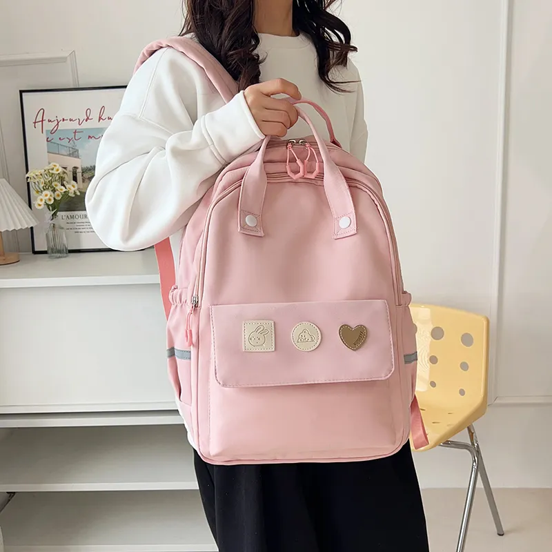 Yalu Nylon Backpack Unisex Multicolor-5