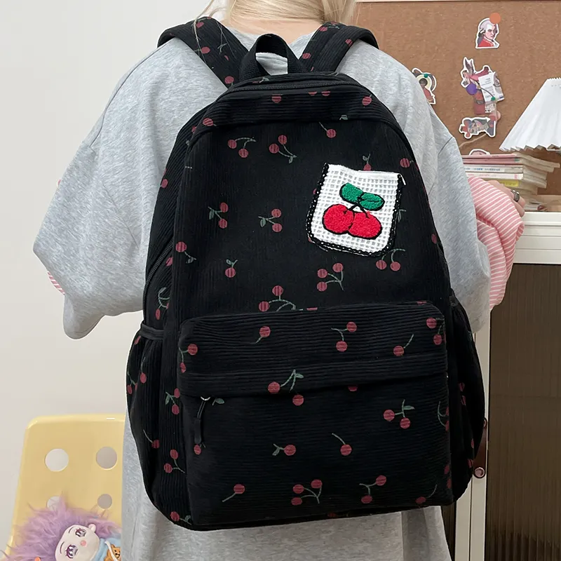Yalu Canvas Backpack Women's Multicolor-4