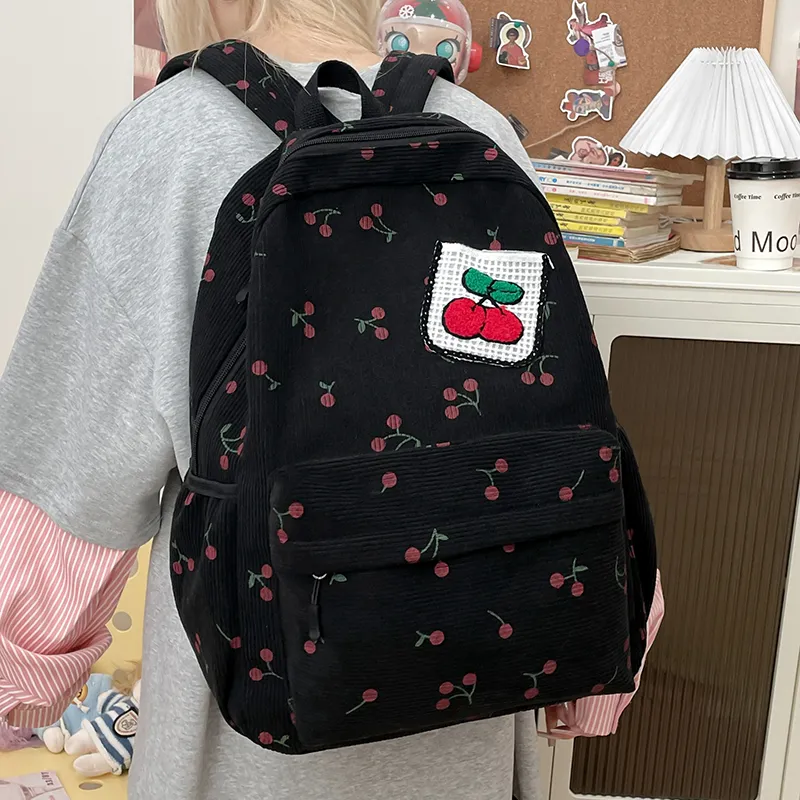Yalu Canvas Backpack Women's Multicolor-5