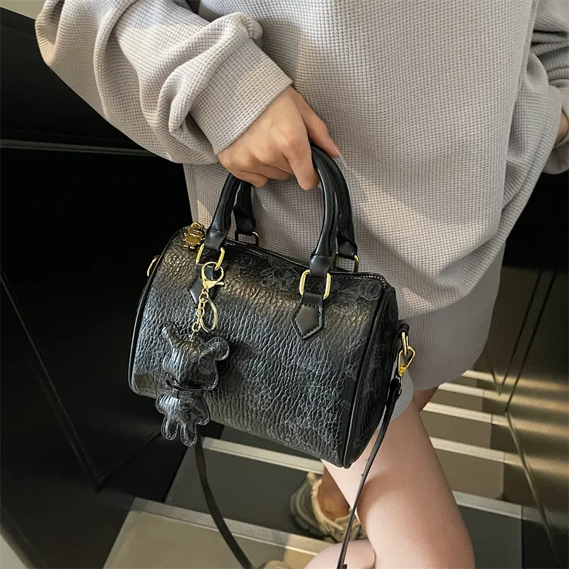 Yalu PU One Shoulder Handbag Women's White/Black/Pink/Brown-9