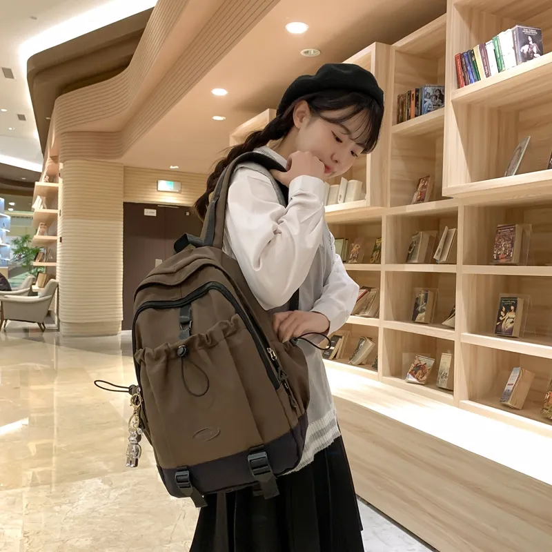 Yalu Nylon Backpack Unisex Multicolor-32