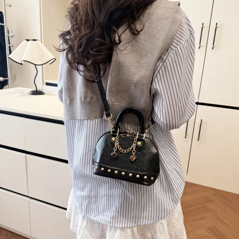 Yalu PU Shoulder Bag, Crossbody Bag, Handbag Women's Black/Red/Gold/Silver-5