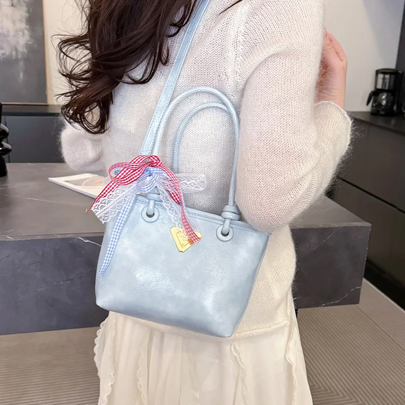 Yalu PU One Shoulder Handbag Women's Black/Blue/Ecru/Pink-12