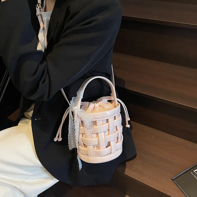 Yalu PU Shoulder Bag, Crossbody Bag, Handbag Regular Women's Black/Ecru/Blue/Silver/Pink-33