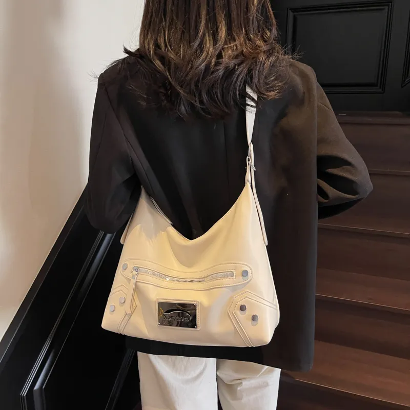 Yalu PU Shoulder Bag, Handbag, Crossbody Bag Regular Women's Black/Ecru/Burgundy/Pink-13